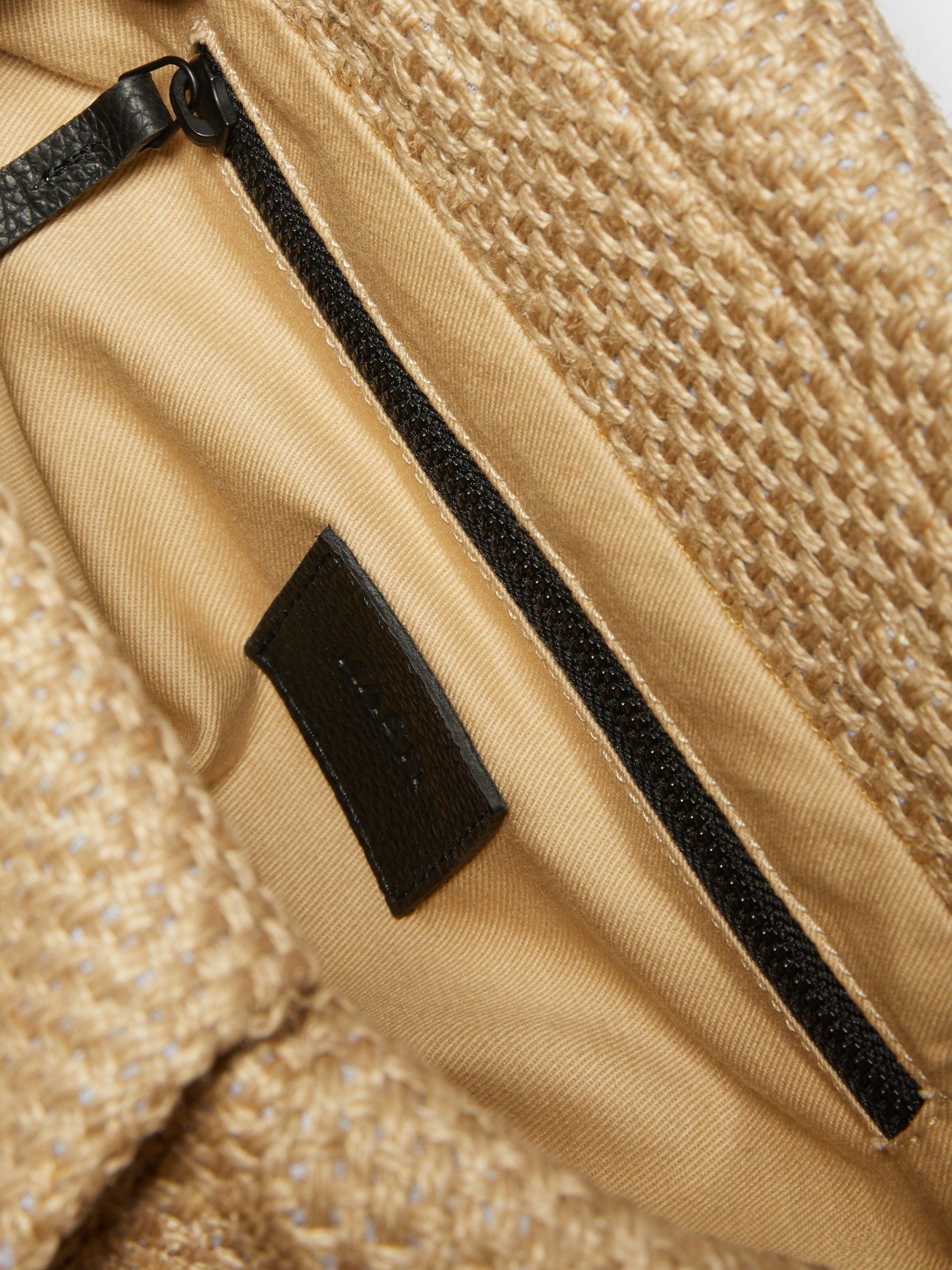 Große Fig Tasche - Raffia Beige