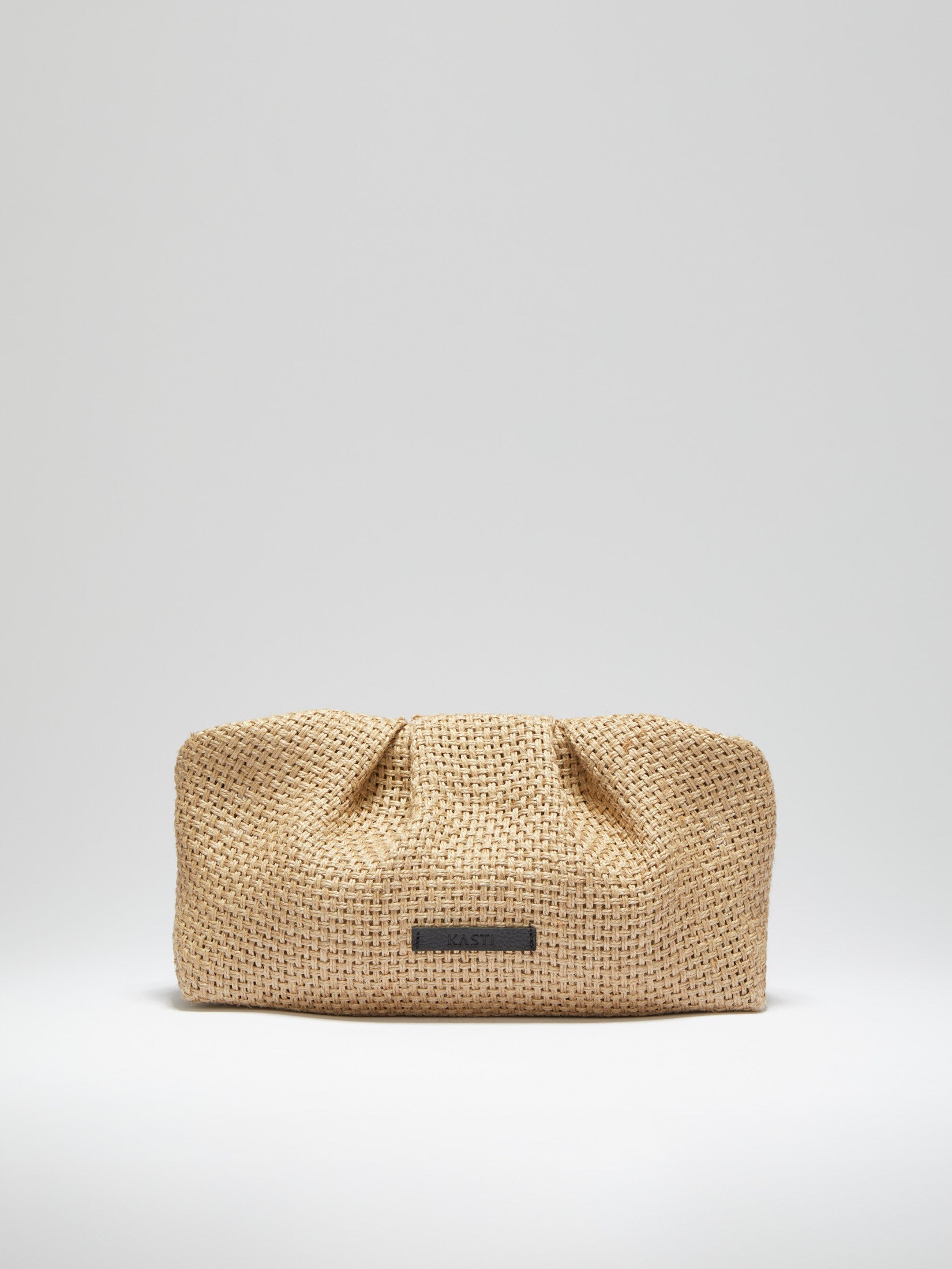 Figbeutel klein - Raffia beige