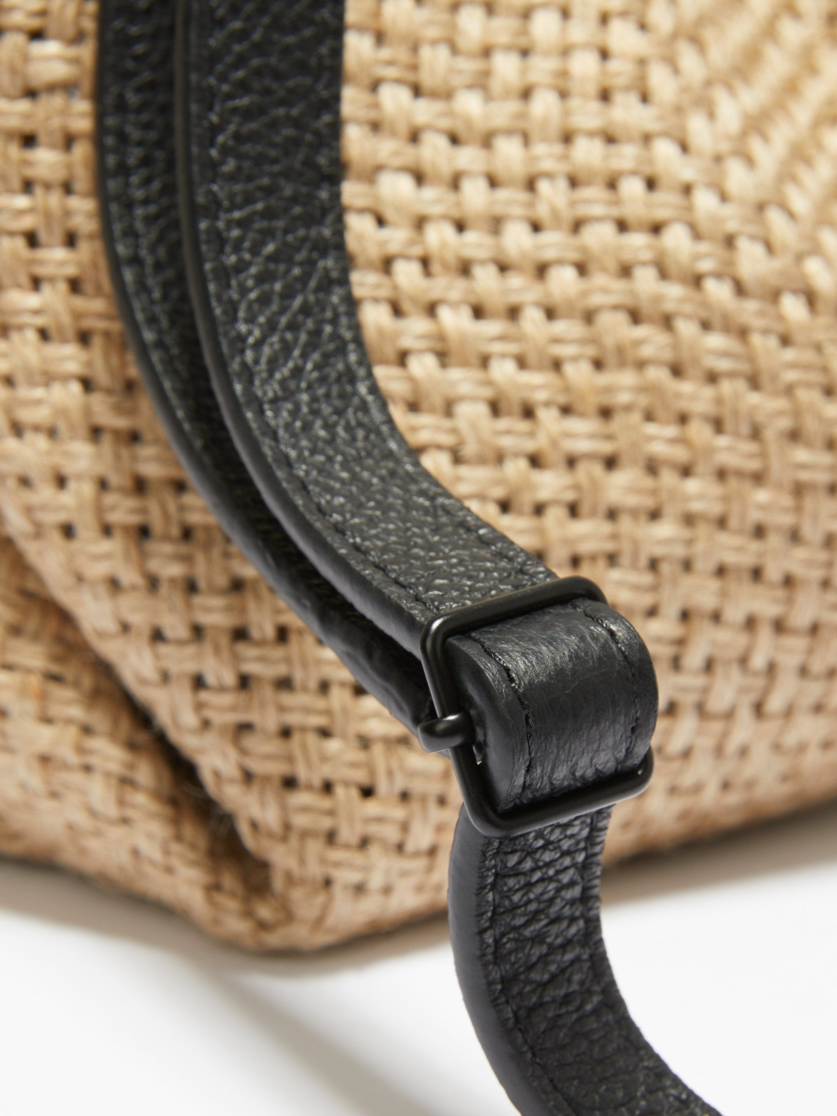 Figbeutel klein - Raffia beige