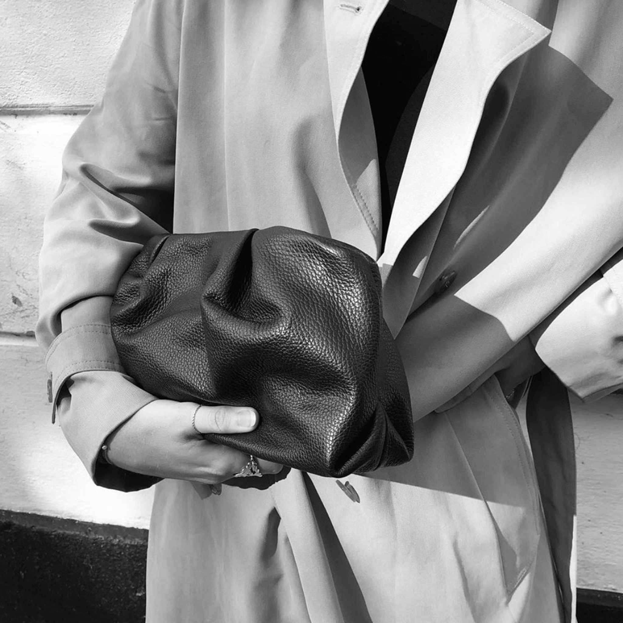 Große Futteral-Tasche - Schwarz