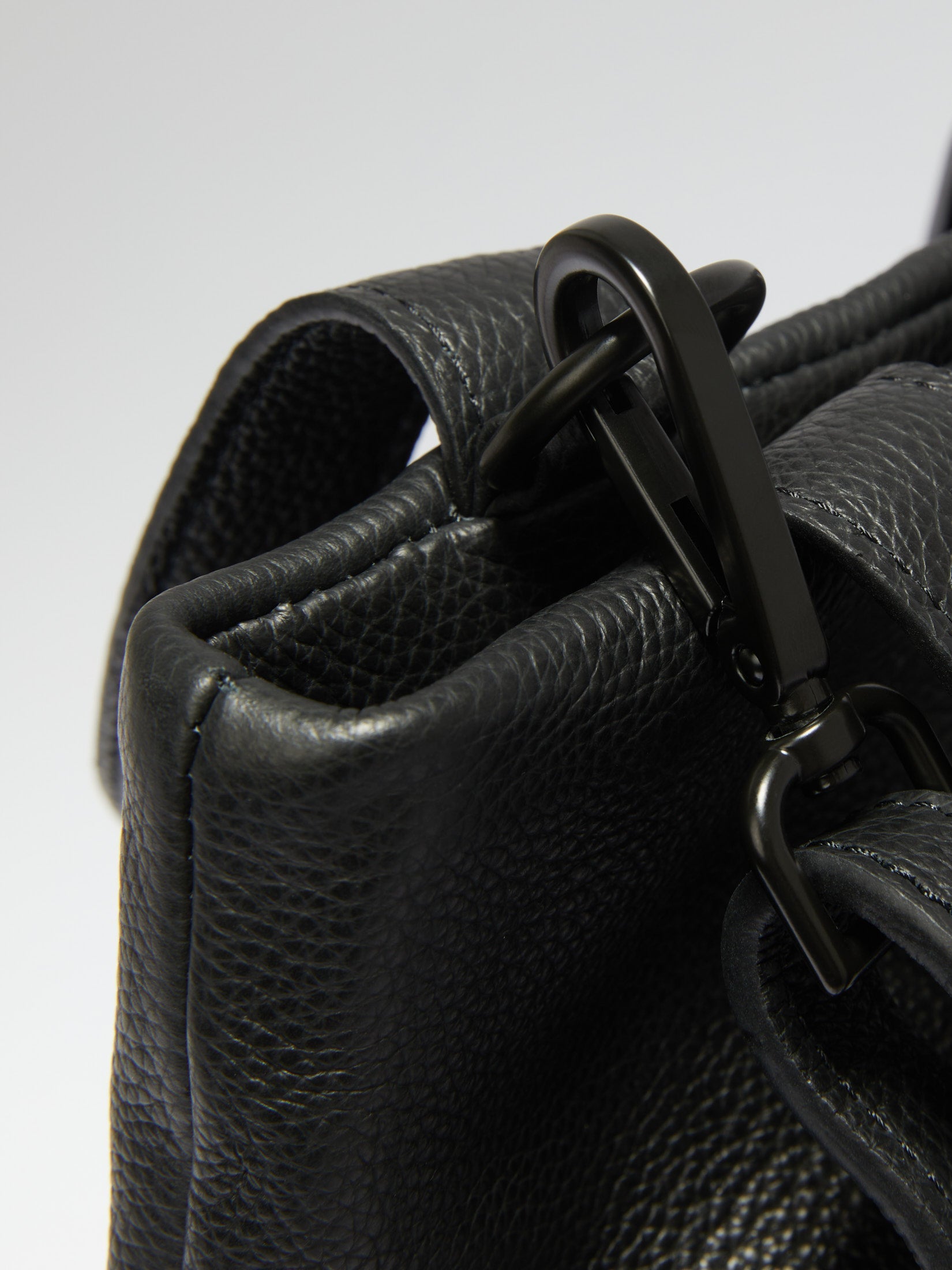 Blatt Eimer-Tasche - Schwarz