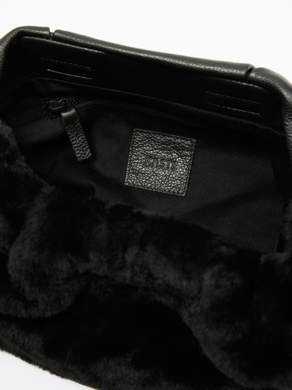 Große Fig Tasche – schwarz glänzend