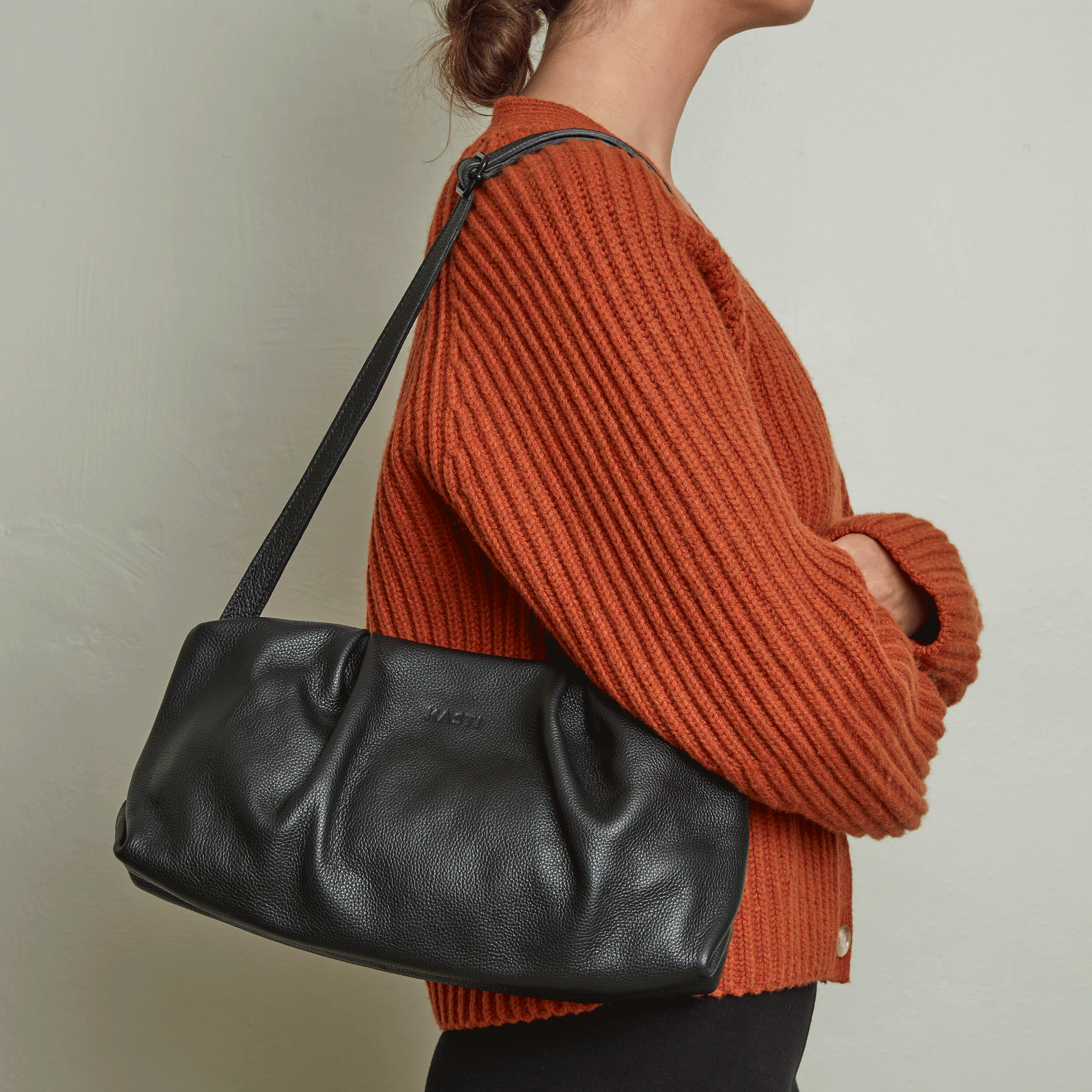 Große Futteral-Tasche - Schwarz